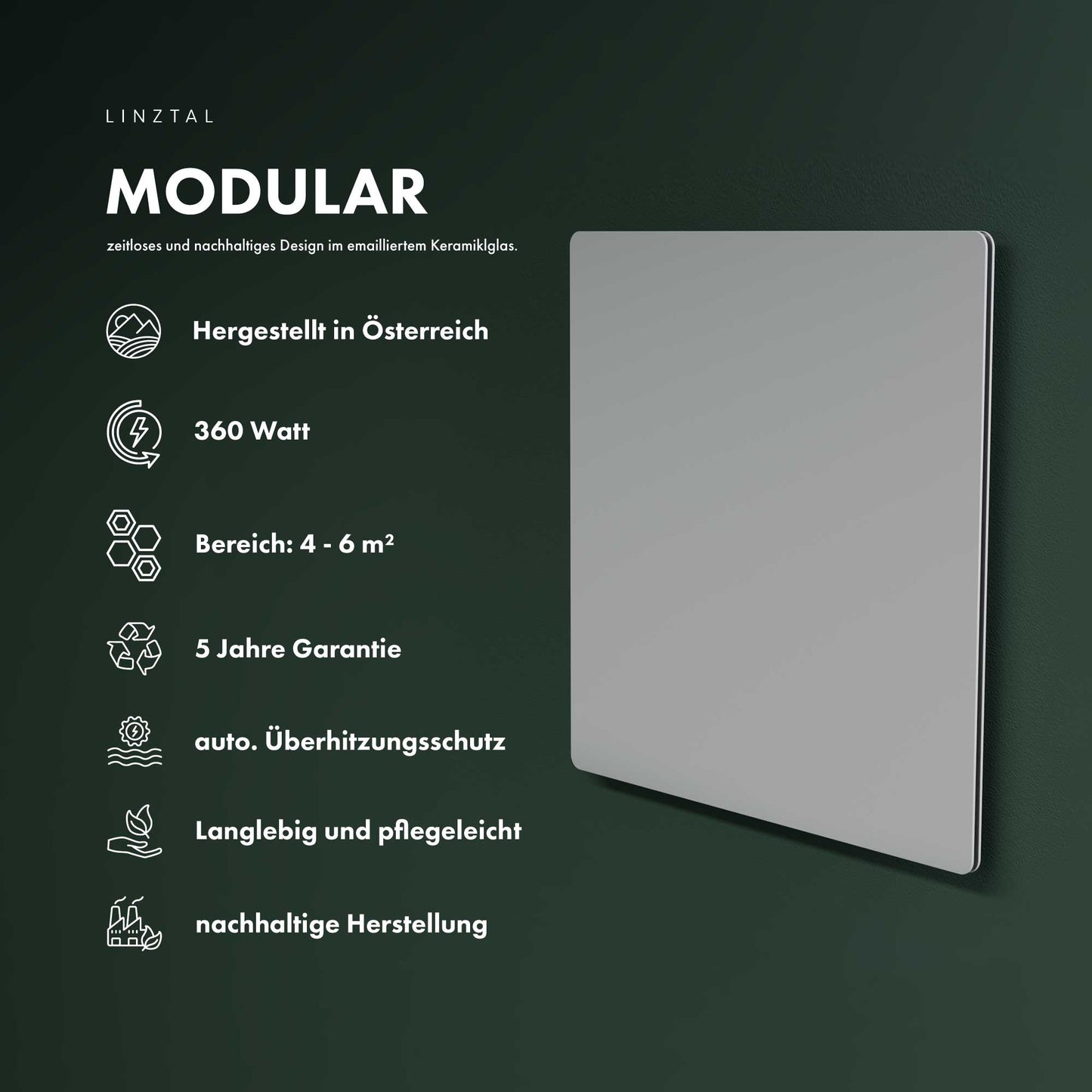 LINZTAL Infrarotheizung Modular